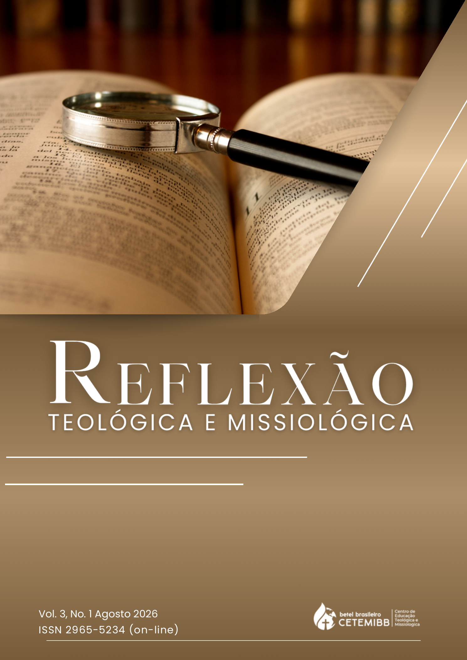 Capa da Revista Reflexão Teológica e Missiológica, Vol. 3, No. 1, Agosto 2026